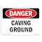 Signmission OSHA Danger Sign, Caving Ground, 10in X 7in Decal, 7" W, 10" L, Landscape, Caving Ground OS-DS-D-710-L-2488 - alternate 1